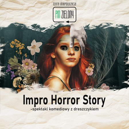 Pin Zielony - Teatr Improwizacji - Improwizowane Halloween - spektakl komediowy z dreszczykiem