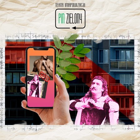 Pin Zielony - Teatr Improwizacji - It’s a match - improwizowany tinder