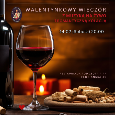 Walentynki - romantyczna kolacja we dwoje