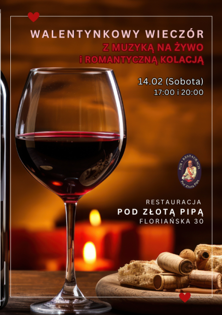 Walentynki - romantyczna kolacja we dwoje