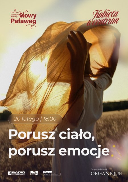 Kobieta w centrum Porusz ciało porusz, porusz emocje z cyklu