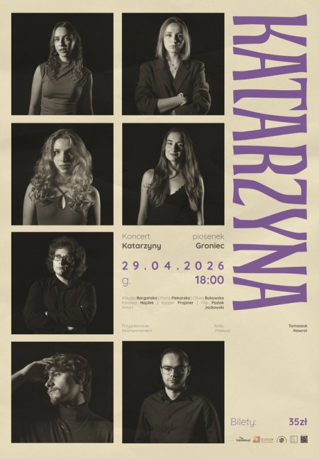 KONCERT PIOSENEK KATARZYNY GRONIEC | PPSWA im. Danuty Baduszkowej