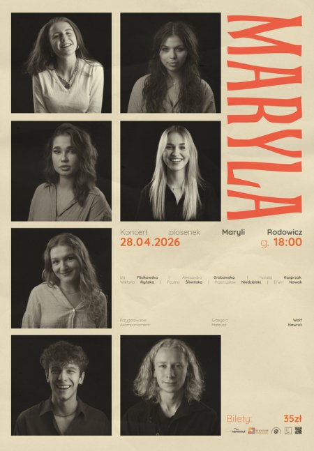 KONCERT PIOSENEK MARYLI RODOWICZ | PPSWA im. Danuty Baduszkowej