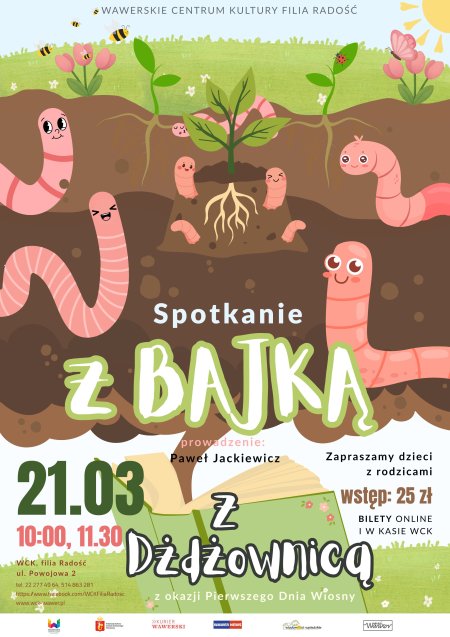 "Bajkowe spotkania z dżdżownicą z okazji pierwszego Dnia Wiosny”