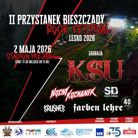 II Przystanek Bieszczady Rock Festiwal Lesko 2026