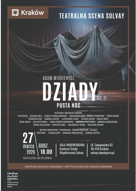 Spektakl Teatralnej Sceny Solvay pt. "Dziady"