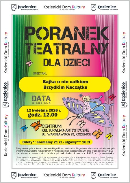 Bajka o nie całkiem Brzydkim Kaczątku - poranek teatralny