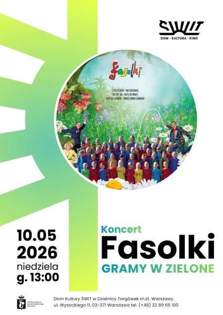 Koncert zespołu Fasolki ,,GRAMY W ZIELONE"