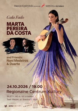 Marcin Kydryński prezentuje SIESTA w drodze: GALA FADO. Marta Pereira da Costa & Friends