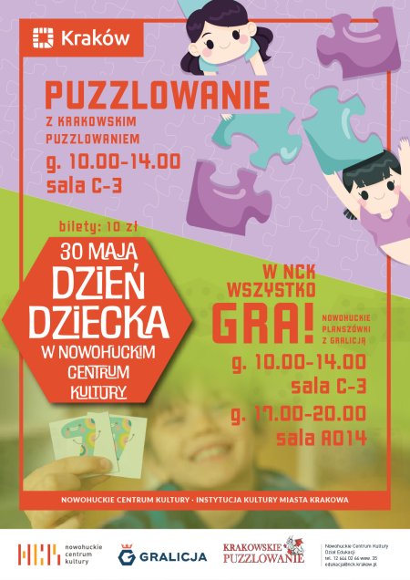 Dzień Dziecka: planszówki z Gralicją i wielkie puzzlowanie