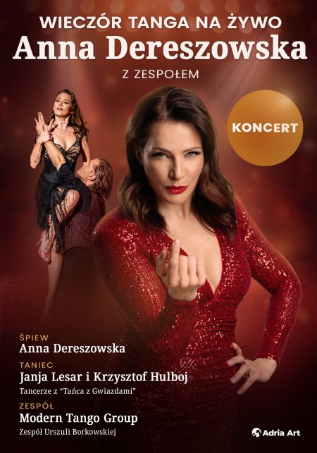 Koncert Anny Dereszowskiej z zespołem - wieczór tanga na żywo