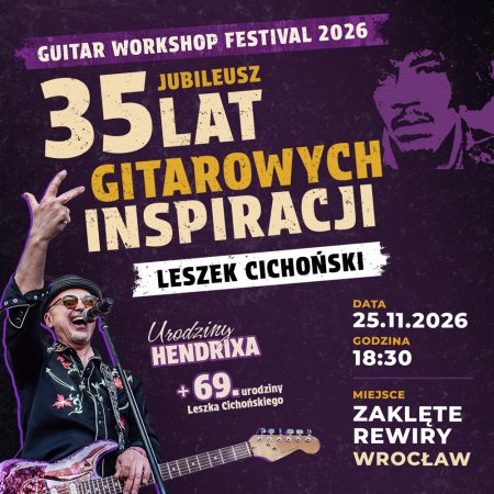 GUITAR WORKSHOP FESTIVAL 2026 – JUBILEUSZ LESZKA CICHOŃSKIEGO