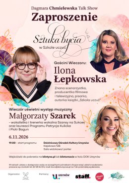 Spotkanie z Iloną Łepkowską. Sztuka bycia w szkole uczuć.