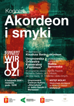 „Akordeon i smyki” koncert z cyklu „Wirtuozi”