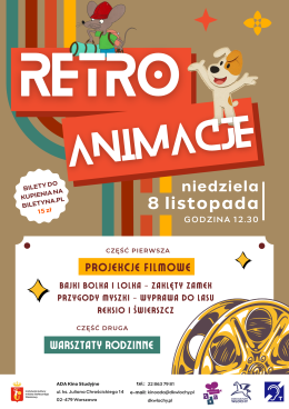 Retro Animacje w Kinie Ada