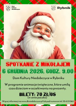 Mikołaj w Domu Kultury Niedobczyce