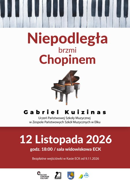 Koncert „Niepodległa brzmi Chopinem” - Gabriel Kuizinas