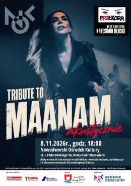 KONCERT ZADUSZKOWY: PRZEKORA Tribute to Maanam (gość specjalny: Krzesimir Dębski)