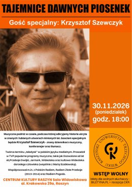 WYKŁAD RUTW: "TAJEMNICE DAWNYCH PIOSENEK"