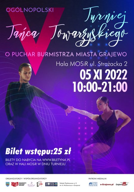 VIII Ogólnopolski Turniej Tańca Towarzyskiego w Grajewie