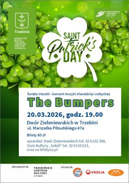 Koncert z okazji Dnia Św. Patryka czyli Narodowego Święta Irlandii, w którym wystąpi zespół The Bumpers